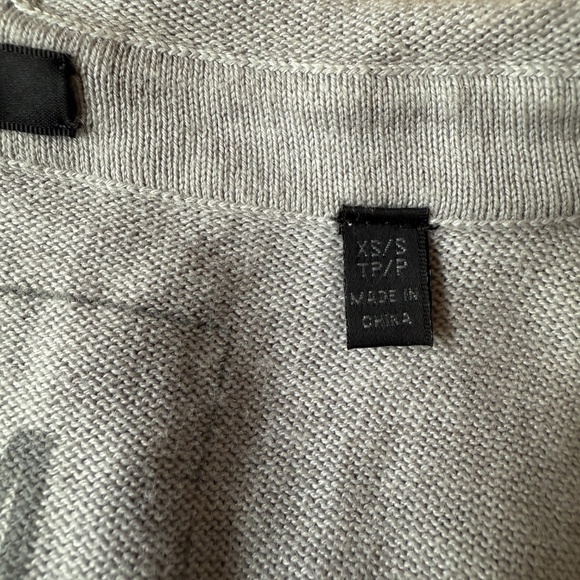 ATM ANTHONY THOMAS MELILLO PONCHO HOODIE SWEATER 1/4 ZIP MINIMALIST CASUAL XS S - Picture 10 of 12